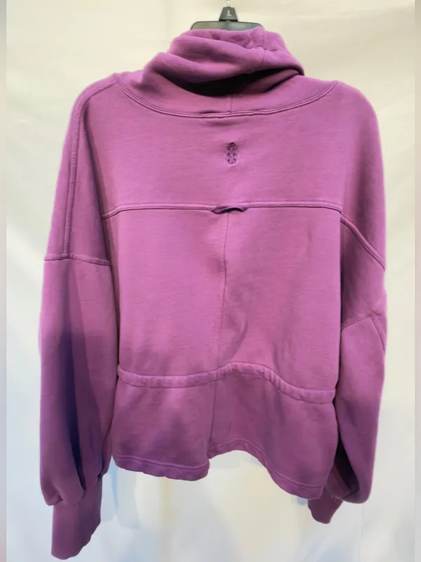 Free People Movement Remi Purple Drawstring Sweatshirt Size Large NWOT - Image 11