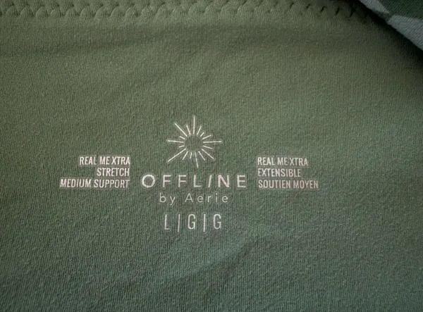 AERIE-OFFLINE-GREEN SPORTS BRA-SIZE LARGE Excellent condition Bust: armpit to armpit - Image 5