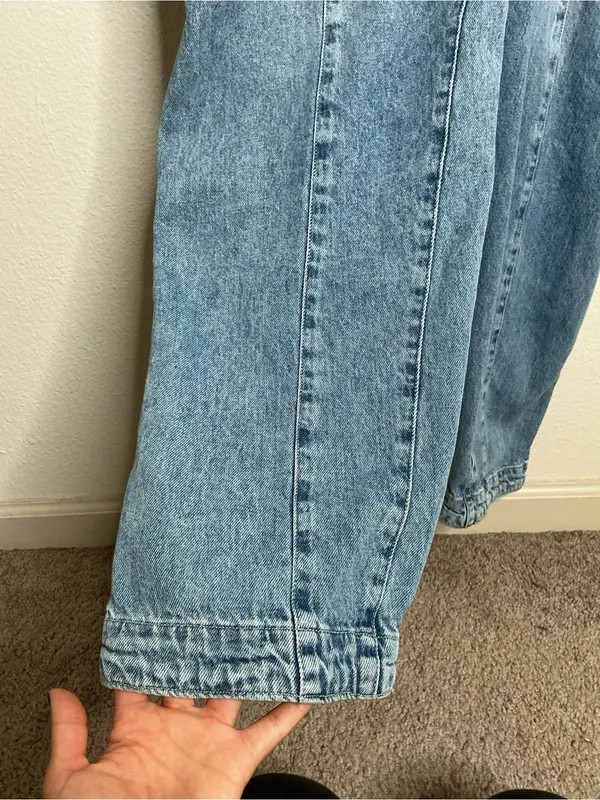 Free People - We The Free High Roller Jumpsuit blue medium - Image 6