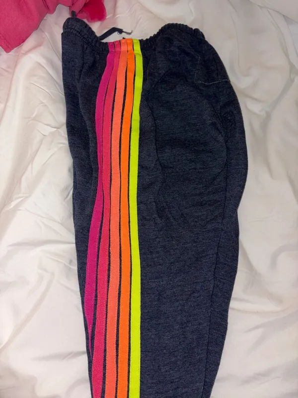 Aviator Nation Sweatpants 5 Stripe Navy - Image 2