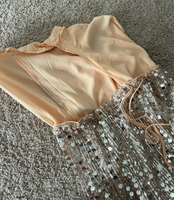 Zara flowy sequin pants. S - Image 9