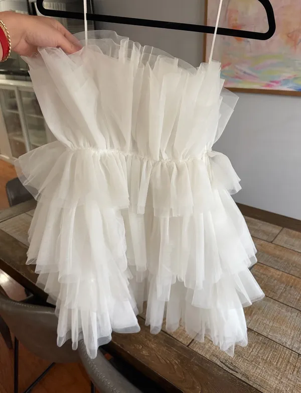 Altar'd State White Frill Dress - Image 3