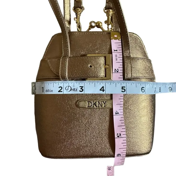 DKNY Gold Metallic Mini Bag - Image 4