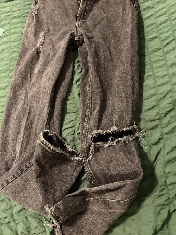 Black Abercrombie Jeans Ultra High-Rise 90s Straight - Image 3