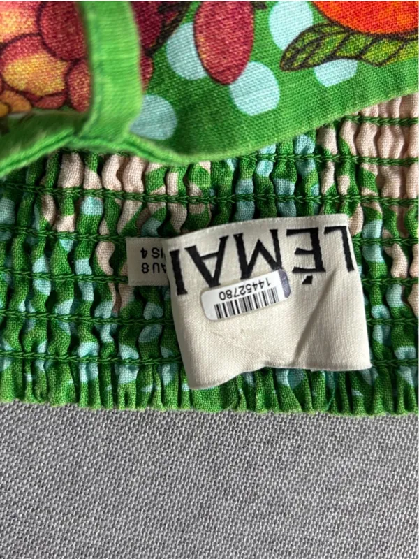ALÉMAIS Lemonis Printed Linen Midi Dress AU8/US4 - Image 10