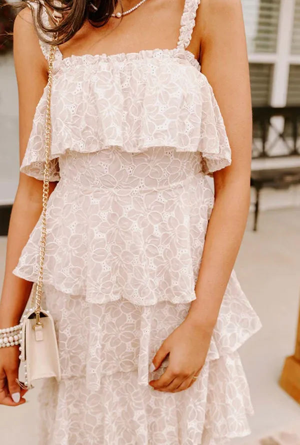 Impressions Tiered Midi Dress - Image 2