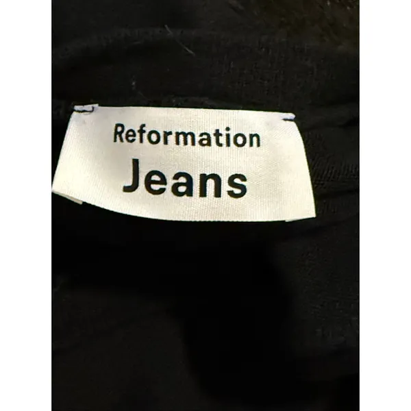 Reformation Jeans Black long Sleeve T-Shirt Women’s Sz S Tencel - Image 5