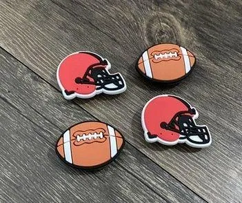 Cleveland Browns Football Team Charm For Crocs Shoe Charms - 4 Pieces - Image 2