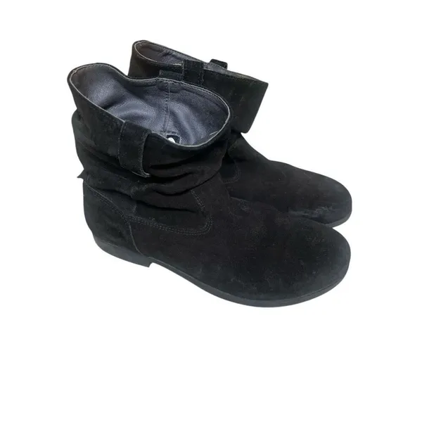Birkenstock suede ankle boots black sz 40 / 9-9.5 - Image 4
