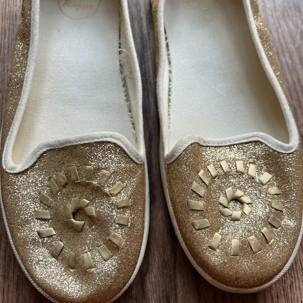 Jack Rogers Mila Gold Glitter Slip Ons 9 - Image 8
