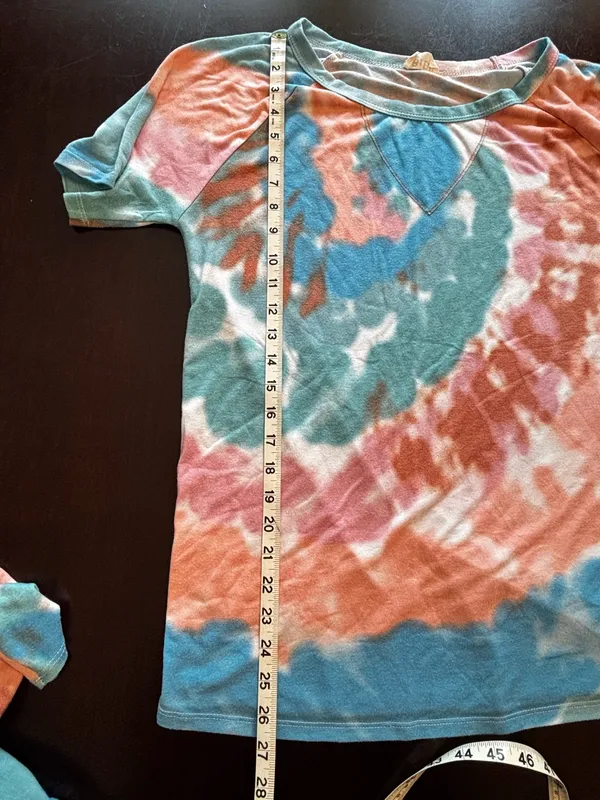 Boutique BiBi Tie-Dye T-shirt and Shorts set M - Image 5