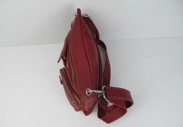 Vintage Fossil Soft Leather Sutter Crossbody Bag Women’s Everyday Purse Pink - Image 9