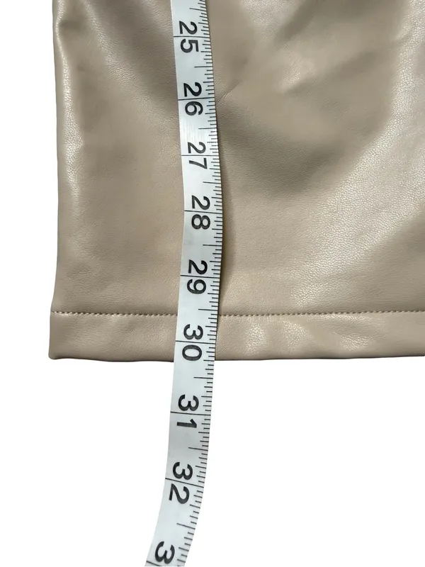 ✨ Abercrombie & Fitch‎ 90s Straight Ultra High Rise Vegan Leather Pants 25 ✨ - Image 6
