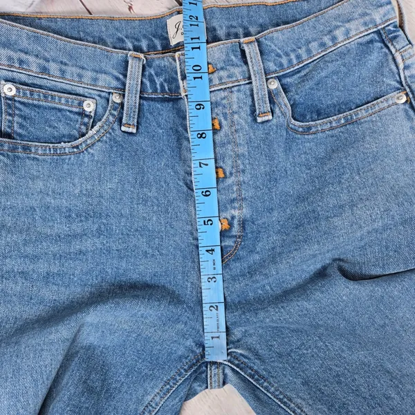 J. Crew‎ Tall Billie Demi Boot Crop Jeans 28T Blue Denim AQ789 High Rise - Image 10