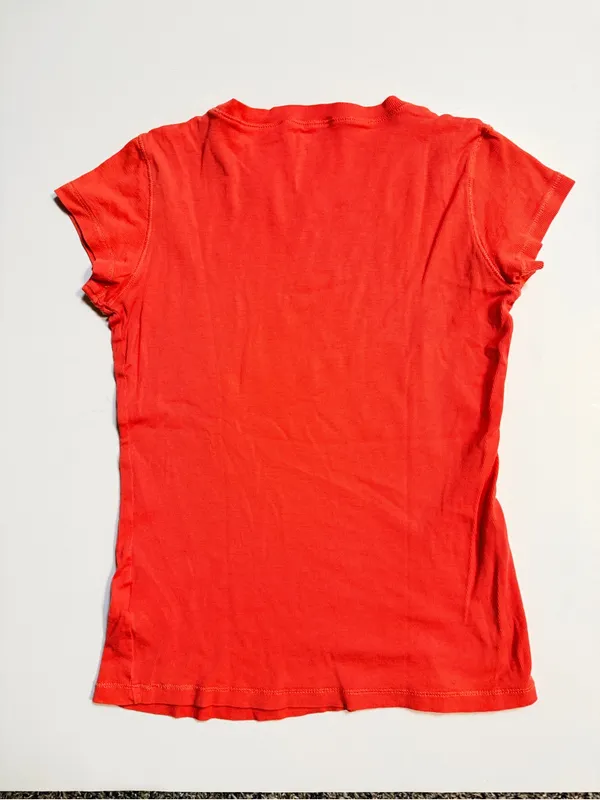 Out from Under orange short sleeve Tshirt Ribbed Size S/XS - Image 2