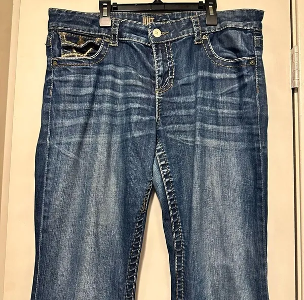 KUT from the Kloth Womens Boot Cut Denim Jeans size 12 Dark Wash KP643MA2 - Image 3