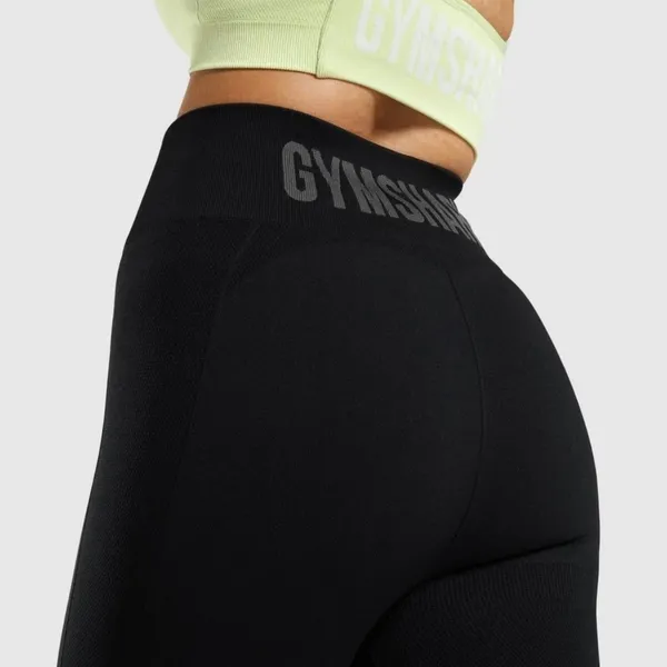 Gymshark Flex Cycling Shorts Black High Rise Biker Shorts Small Logo Biker Short - Image 5