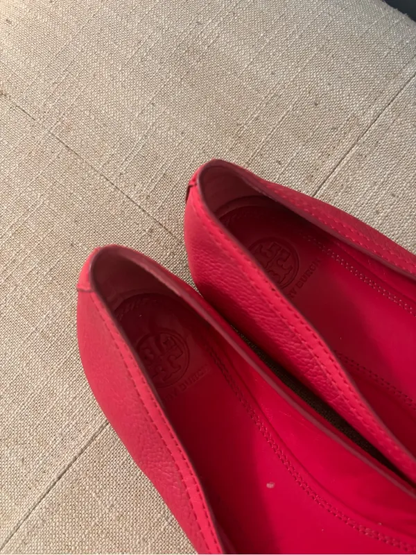Tory Burch Reva Ballet flats hot pink leather size 9 - Image 7