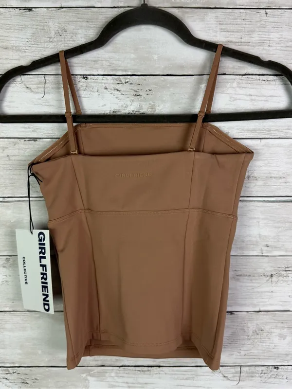 GIRLFRIEND COLLECTIVE Devon Compressive Cami Tan Size Small - Image 4