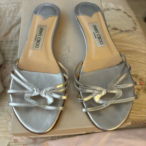 Jimmy Choo gorgeous sandal 7 1/2 orig $500 very good cond - Image 2