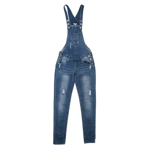 Vintage Y2K Bongo Denim Skinny Overalls - Image 2