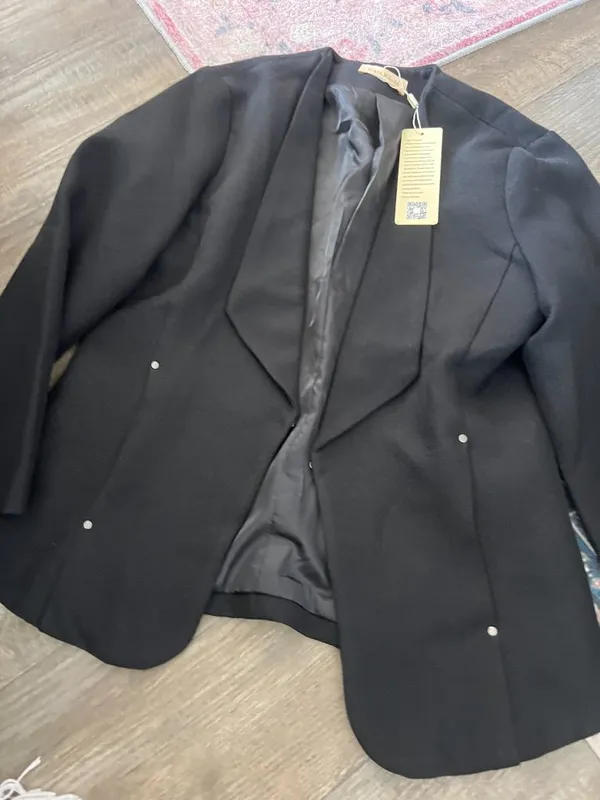 NWT Kate Kasin‎ medium black blazer - Image 8
