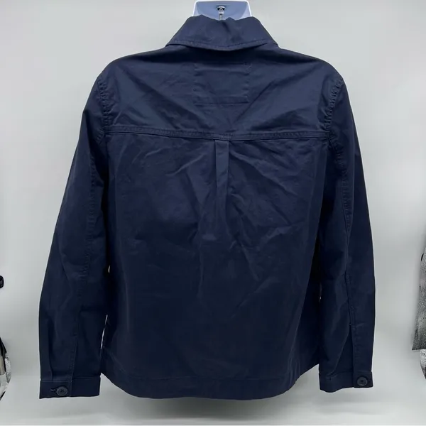 Banana Republic Factory Dark Blue Button Front Utility Shacket Jacket-Size XS - Image 5