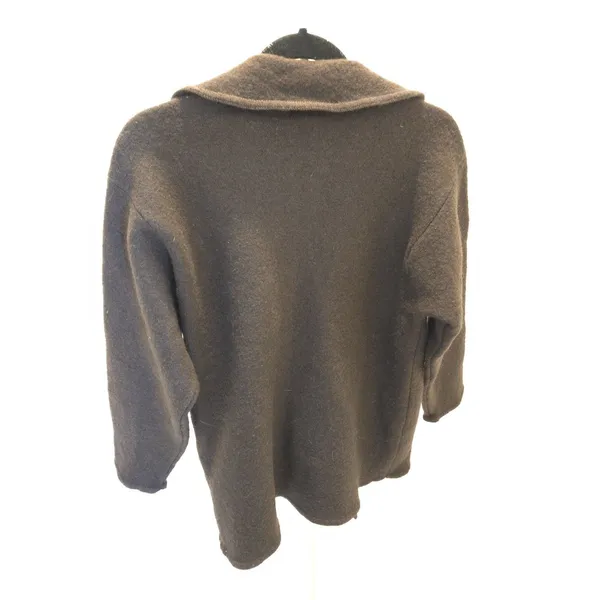 Gap 100% Wool Small Brown Double-Breasted with Pockets Jacket Womens - Image 7