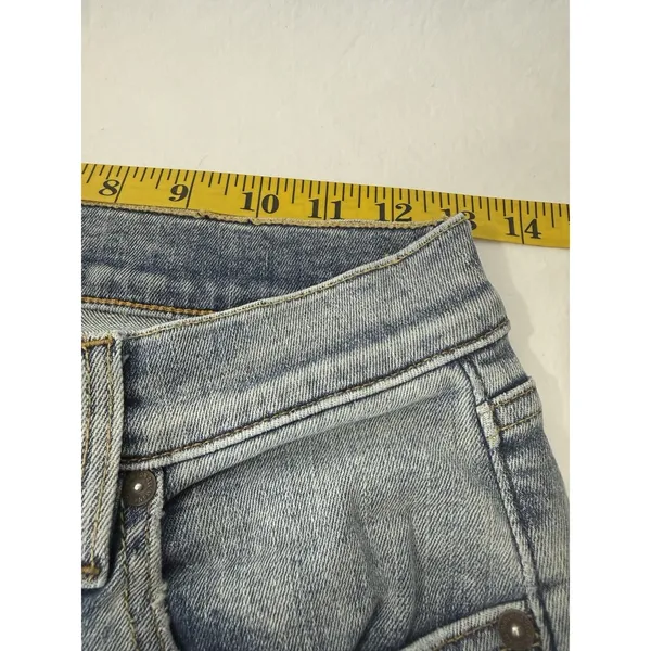 7 For All Mankind Women Skinny Jeans Light Blue Denim Mid Rise Size 26x30 - Image 8