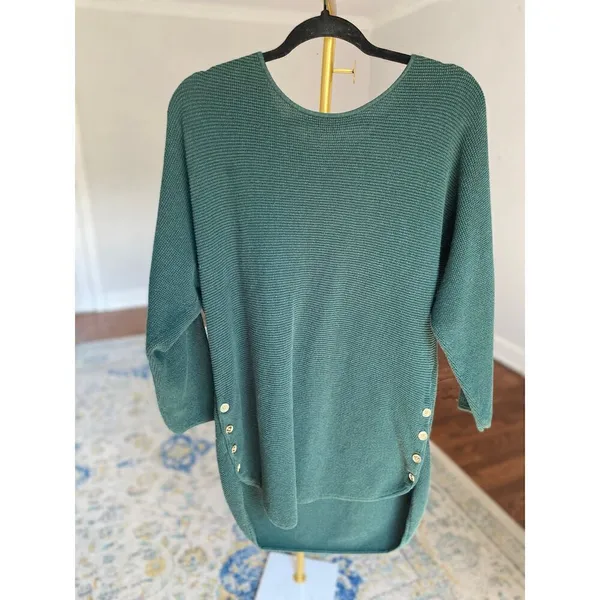 Michael‎ Kors Knit Tunic Sweater Coastal Grandmother Quiet Luxury Cottagecore - Image 2