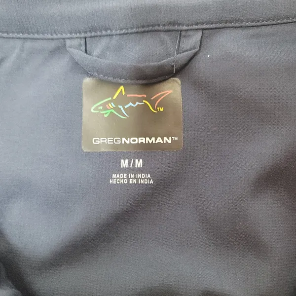 Greg norman size medium navy zip up jacket. - Image 4