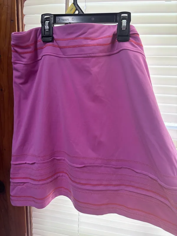 Title Nine Skort Athletic pink orange golf tennis - Image 3