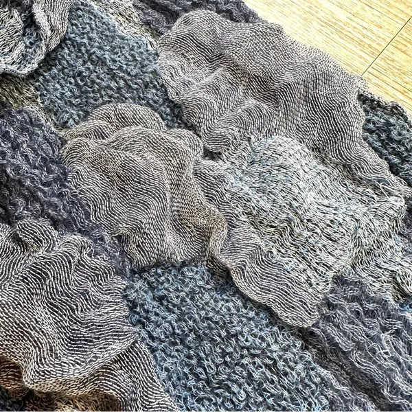 Long blue scarf Blue - Image 7