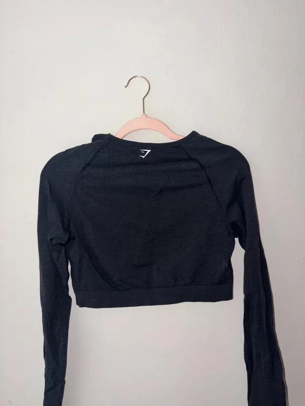 Gymshark Seamless Crop Long Sleeve Top - Image 2