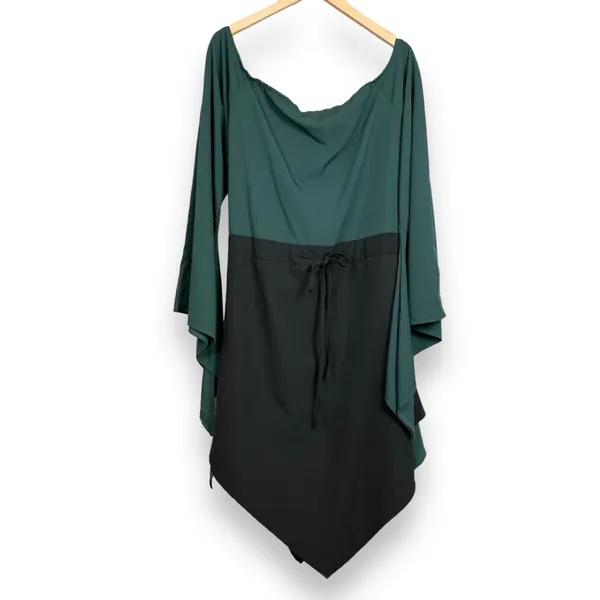 Pirate Wench Halloween Costume Women Long Bell‎ Sleeves Corset Asymmetrical Hem - Image 2