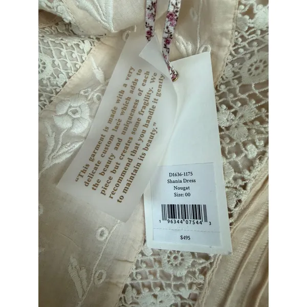 LOVESHACKFANCY Shania Mini Dress in Nougat NWT Size 00 $495 - Image 7