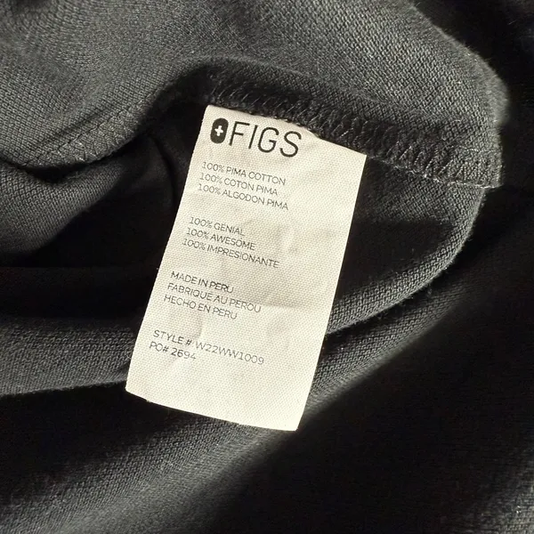 FIGS Womens Technical Pique Rafaela Polo, Black, XS - Image 6