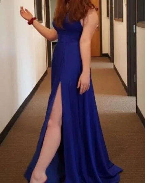 Samila Boutique Prom Dress Bridesmaid Evening Gown Blue Size 4 - Image 6