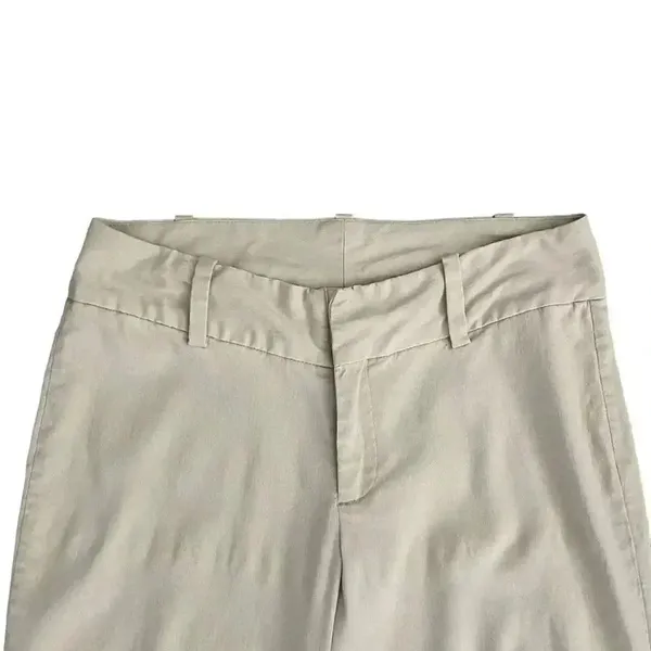 Ellemenno Mid Rise Ivory Wide Leg Y2K Trousers Casual Women’s Pants SZ 9 #1278 - Image 2