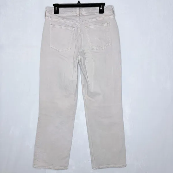 Abercrombie & Fitch Tan Curve Love Baggy Low Rise Jeans - Image 9