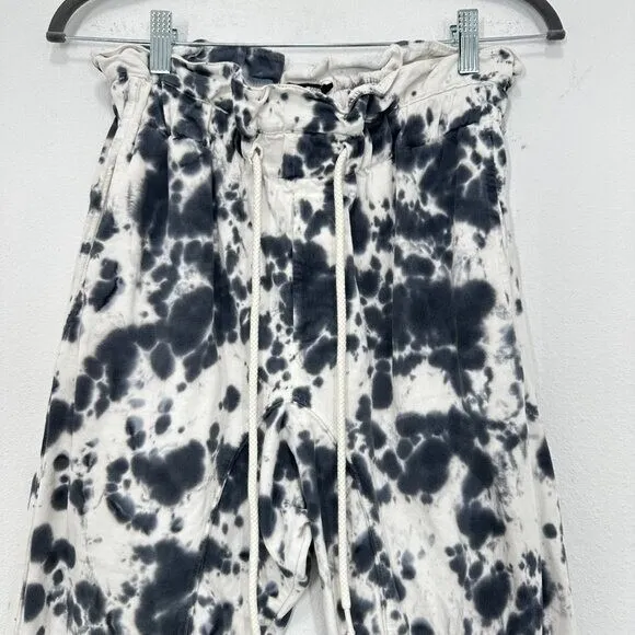 Bassike Size Small Tie-dyed Organic Cotton-jersey Track‎ Pants In White Lounge - Image 9