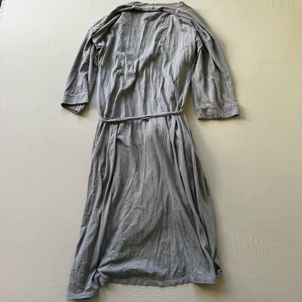 EILEEN FISHER Sleepwear by Garnet Hill Picot-Trim Knit Robe - Image 3