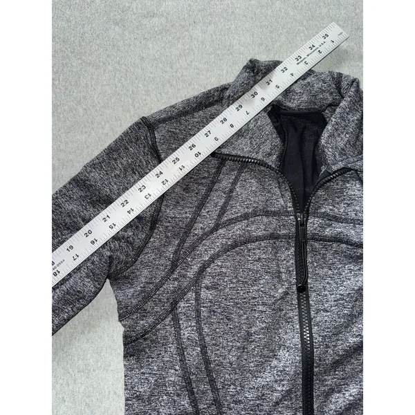 Lululemon Women's Define Jacket Gray Full Zip Long Sleeve Activewear Sz 10 - Image 8