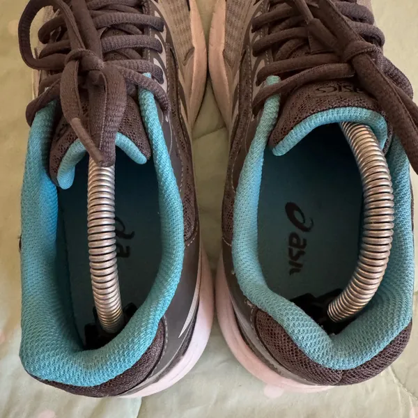 ASICS Gray and Blue Sneakers size 6.5 - Image 8