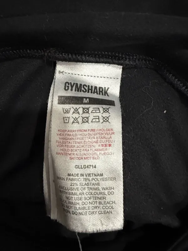 Gymshark Black Athletic High-Waist Dry Women’s Performance Leggings Size M - Image 6