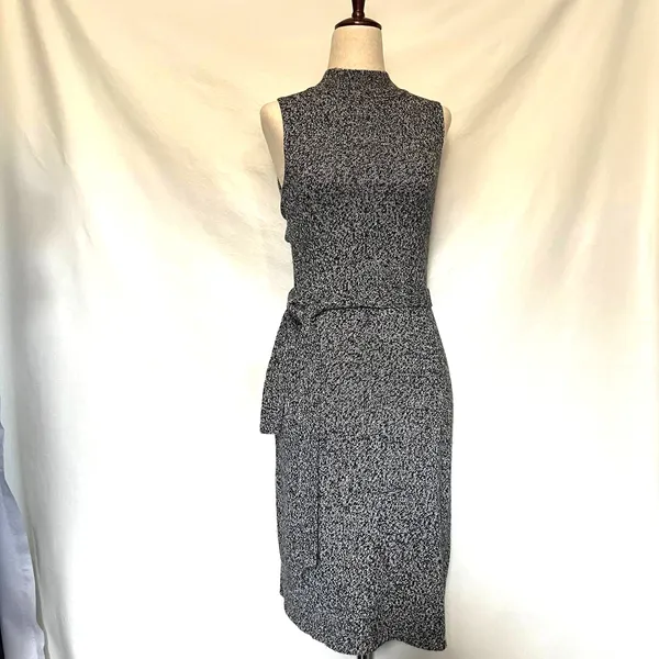 Y2K Great American Sweater Mockneck Dress Sz M Scandi Office Academia Bodycon - Image 13