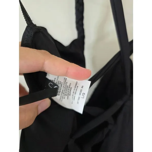 Soluna Lake Side Tie Back Swimsuit Large One-Piece in‎ Black Braided Detail NEW - Image 9