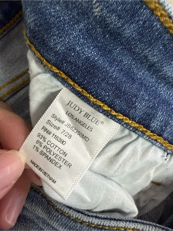 Judy Blue Boot Cut Jeans Size 7/28 Medium Wash NWT JB82350MD - Image 5