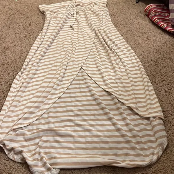 Seven7 beige & white‎ maxi skirt S - Image 3