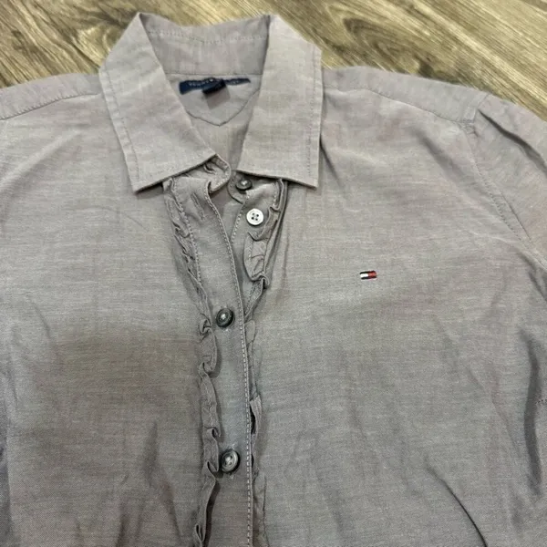 Tommy Hilfiger Womens Shirt Button Up Classic Fit Cotton Top - Image 2